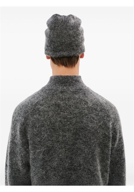 mascot mohair mixed knit beanie man grey HIKING PATROL | AW25303DK GREY